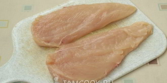 Рецепт рулетики из куриной грудки