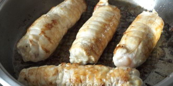 Рецепт рулетики из куриной грудки