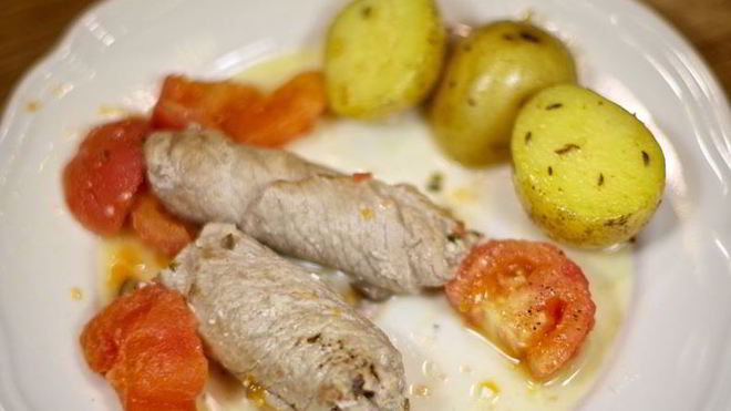 Рецепт Рулетики из телятины