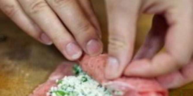 Рецепт рулетики из телятины