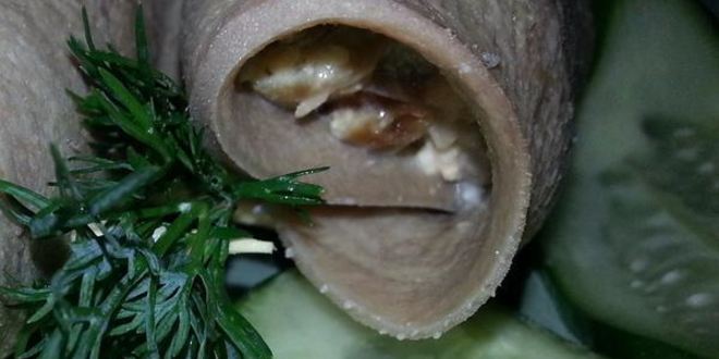 Рецепт рулетики из языка сулико