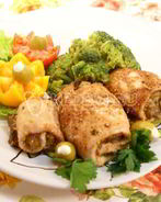 Рулетики с грибами