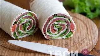 Рецепт Рулетики с семгой
