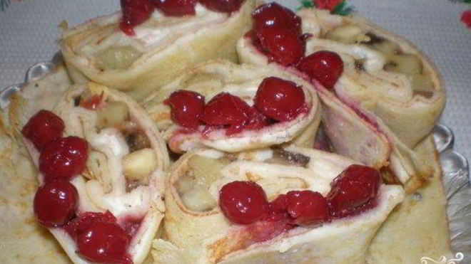 Рецепт Рулеты из блинов