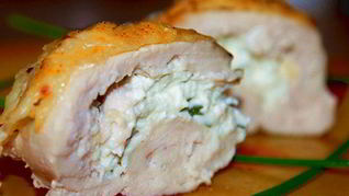 Рецепт Рулеты из куриной грудки с сыром фета