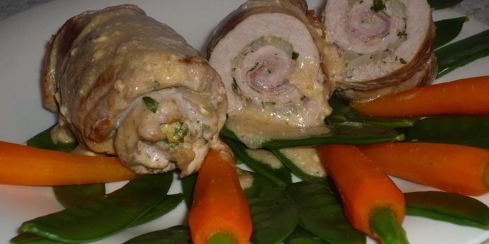 Как приготовить рулеты из свинины с горчицей и петрушкой