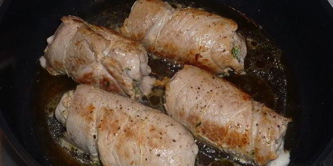 Рецепт рулеты из свинины с горчицей и петрушкой