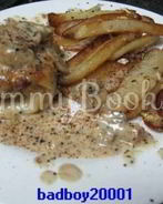 Рулеты рыбные с гарниром