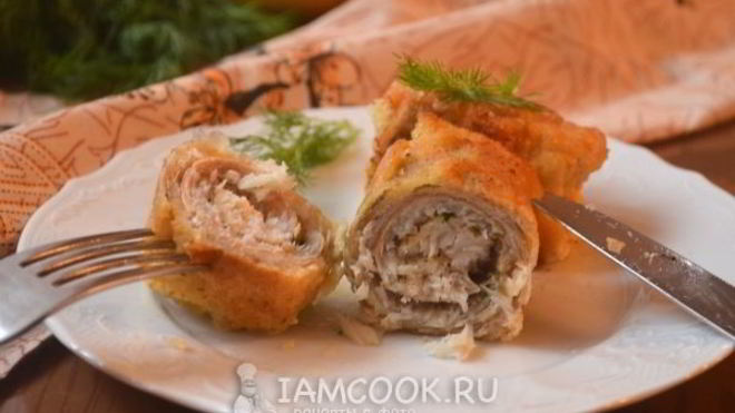 Рецепт Рыбные рулетики из хека