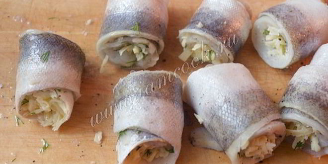 Рецепт рыбные рулетики из хека