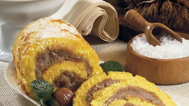 Рецепт Слоеный рулет с яблоками