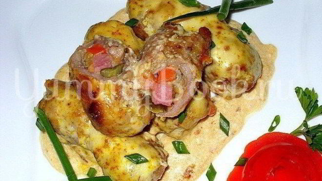 Рецепт Свиные рулетики Король-королевич