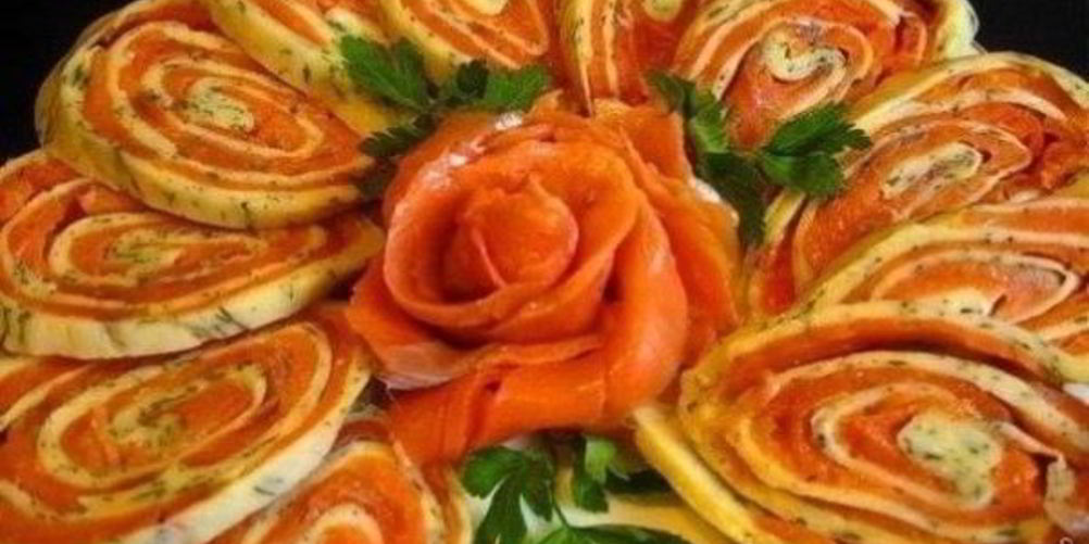 Как приготовить сырный рулет с семгой