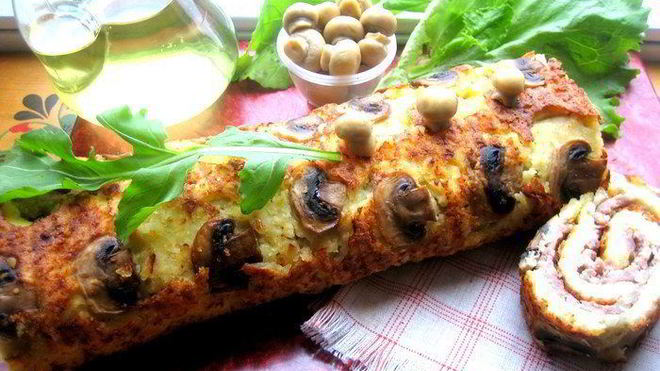 Рецепт Сытный мясной рулет