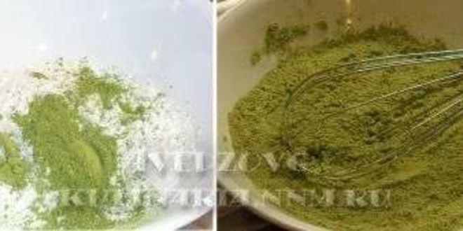 Рецепт японский рулет с зеленым чаем