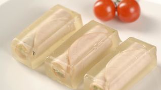 Рецепт Заливные рулетики из ветчины