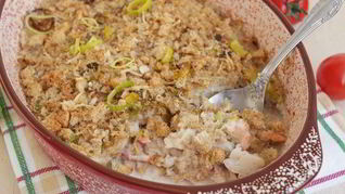 Рецепт Рыбный крамбл