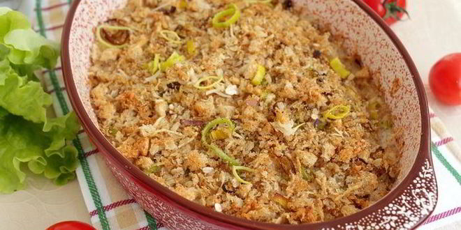 Рецепт рыбный крамбл