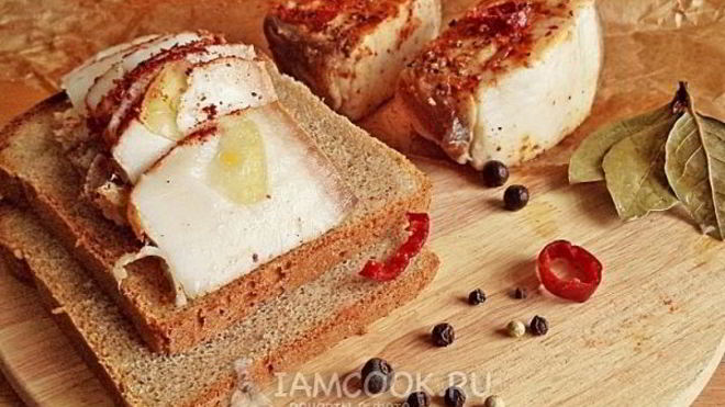 Рецепт Сало маринованное