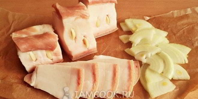 Рецепт сала маринованного