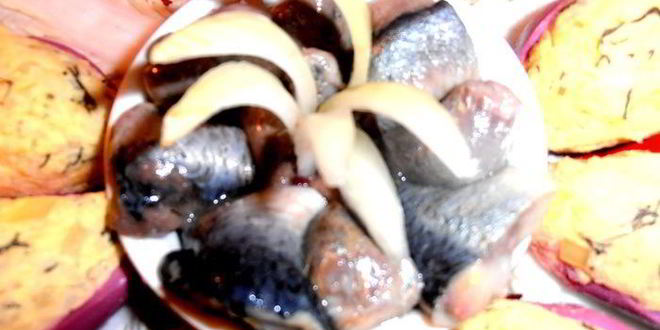 Рецепт сердечной закуски иза сельдей