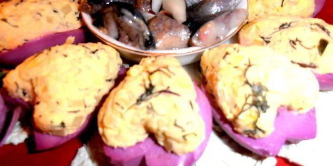 Рецепт сердечной закуски иза сельдей