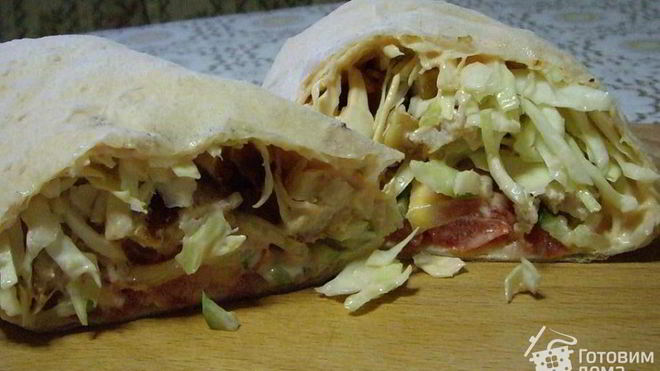 Рецепт Шаурма по-домашнему