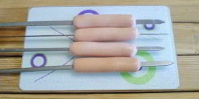 Рецепт сосиски на мангале