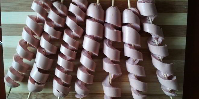 Рецепт сосиски торнадо