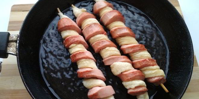 Рецепт сосиски торнадо