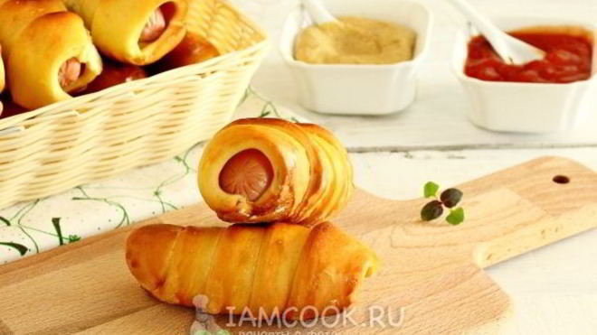 Рецепт Сосиски в тесте в мультиварке