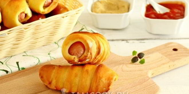 Рецепт сосиски в тесте в мультиварке