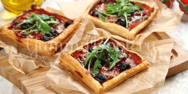 Рецепт тарталетки из слоеного теста