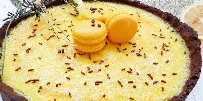 Рецепт шоколадно-лимонный тарт