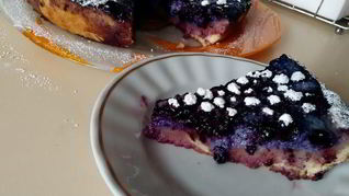 Рецепт Тарт с черникой и нежным кремом в мультиварке