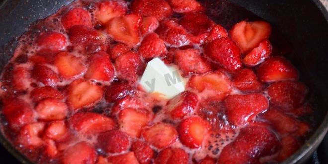 Рецепт тарт с карамелизированной клубникой