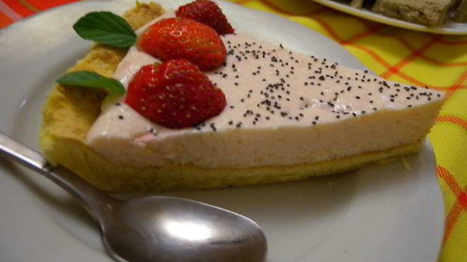 Рецепт Тарт с клубничным суфле