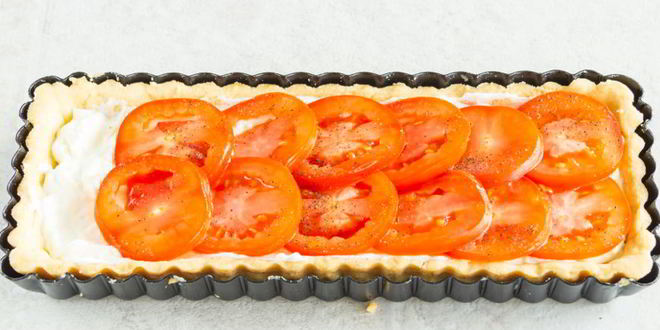 Рецепт тарт с помидорами и сыром