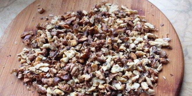 Рецепт тарт с вишней и грецкими орехами