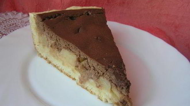 Рецепт Творожно-шоколадный тарт с дыней