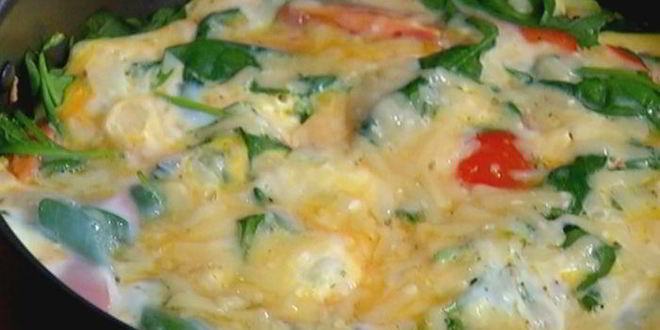 Рецепт тортилья с овощами и сыром