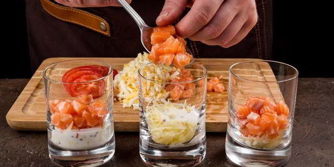 Рецепт веррины с форелью и кукурузой