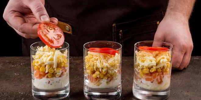 Рецепт веррины с форелью и кукурузой