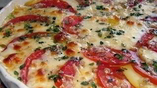 Рецепт Вкусная закуска Помидоры с грибами и сыром