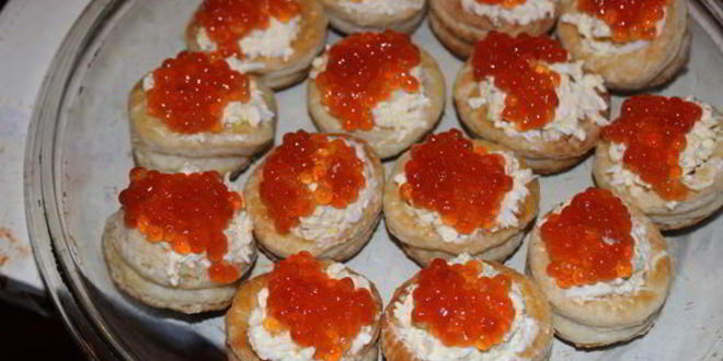 Рецепт волованы с икрой