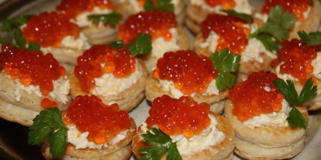 Рецепт волованы с икрой