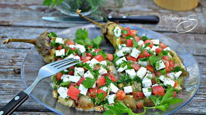Рецепт Закуска из баклажанов на гриле