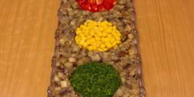 Рецепт закуска из баклажанов светофор