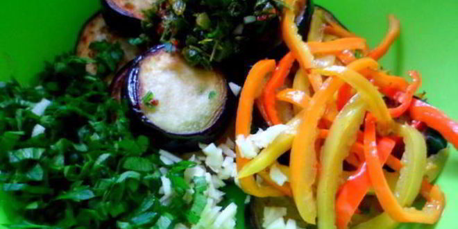 Рецепт закуска из баклажанов в острой приправе