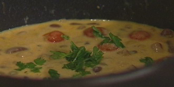 Рецепт закуска из фасоли с чечевицей и кинзой